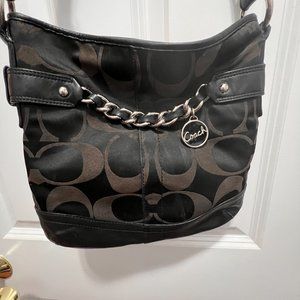 COACH F19730 Optic Chain Crossbody Handbag Logo